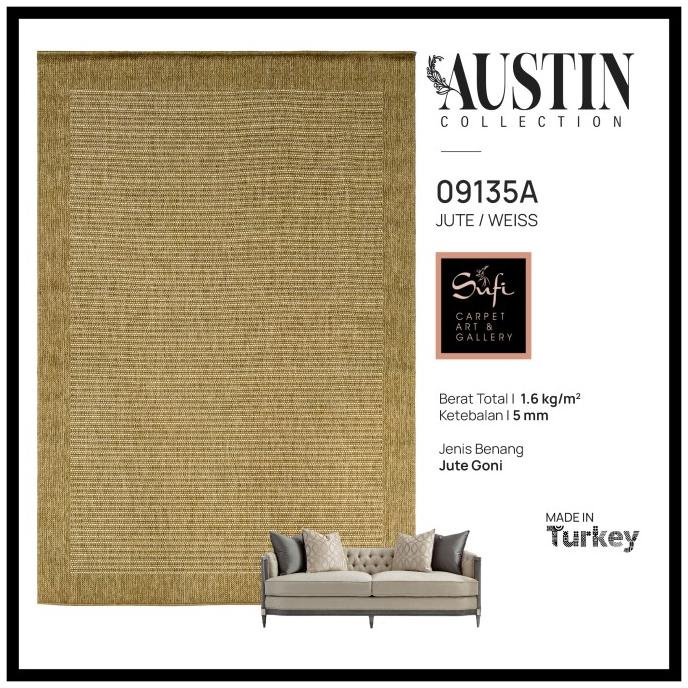 Karpet Sisal Austin 160x230 Anyaman Import Turki