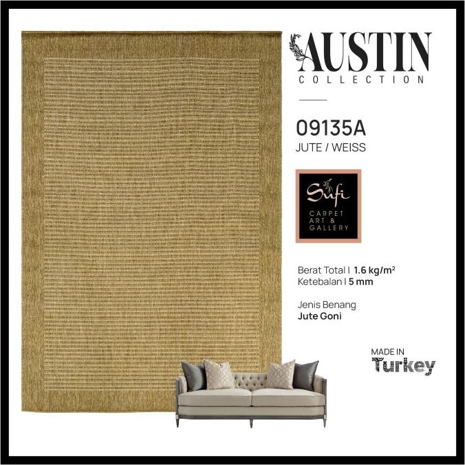 Karpet Sisal Austin 160x230 Anyaman Import Turki