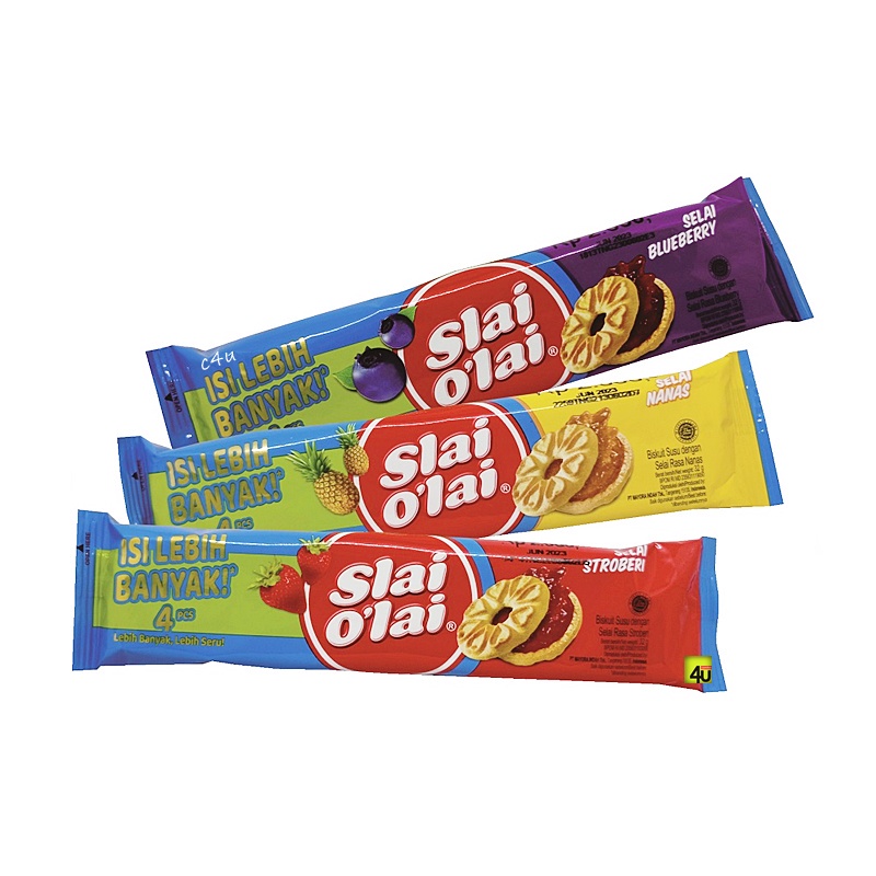 

tokogencil Biskuit Slai Olai 1 Box Isi 10 Bungkus Rasa Strawberry, Blueberry, Nanas All Variant