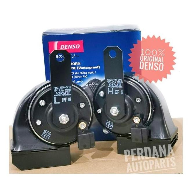 baru Klakson Keong DENSO Waterproof Single Pin Innova Fortuner Agya