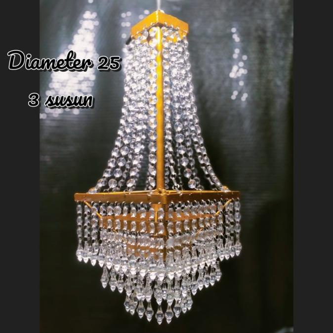 Lampu Gantung Akrilik / Lampu Kristal Gantung / Lampu Kristal Gantung