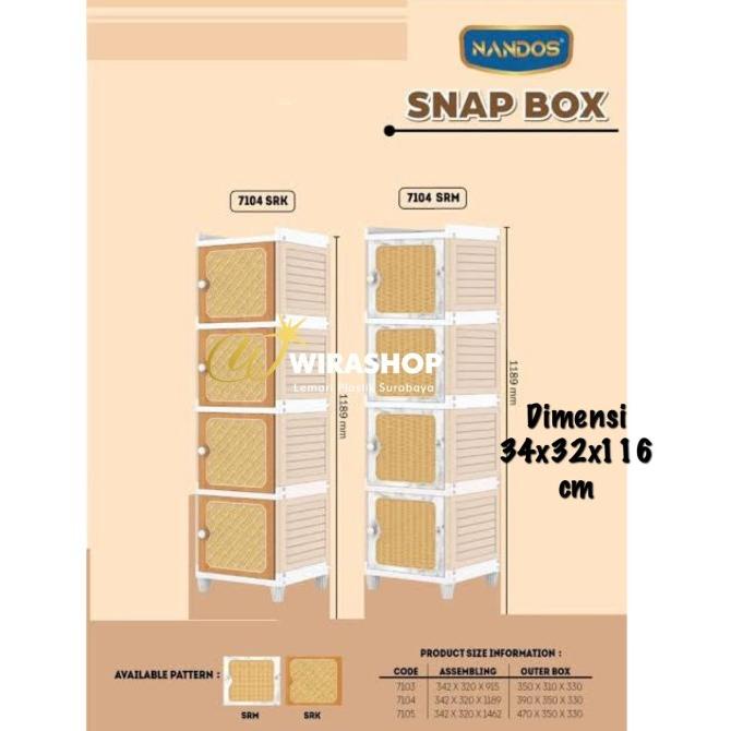 Lemari Plastik Akako Swing Susun 4