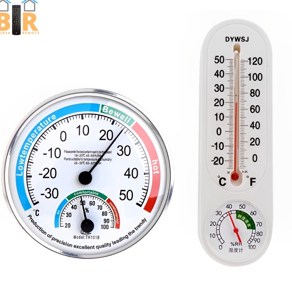 iegh -30 Wall Thermometer Alat Pengukur Pengatur Suhu Kelembaban Ruangan Panjang Dan Bulat Hygromete