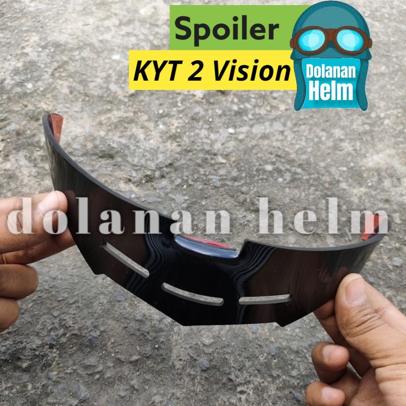 Spoiler KYT 2Vision 2 Vision Akrilik Tebal 3mm