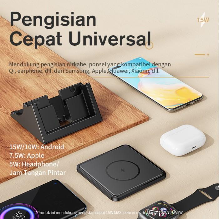 TERLARIS KIVEE 15W WIRELESS QI FAST CHARGER STAND DOCK FOR IPHONE SAMSUNG