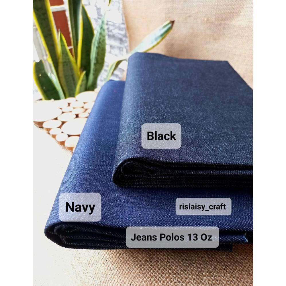 Kain Meteran Motif Bahan  Kain Jeans Denim Polos Import Murah