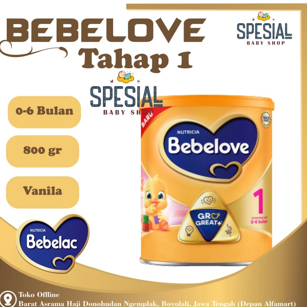 6.6 HARGA GROSIR BEBELOVE 1 (0-6BLN) 800G 700gr 400gr 800GR, BEBELOVE 2 (6-12BLN) 700GR bebelove gol