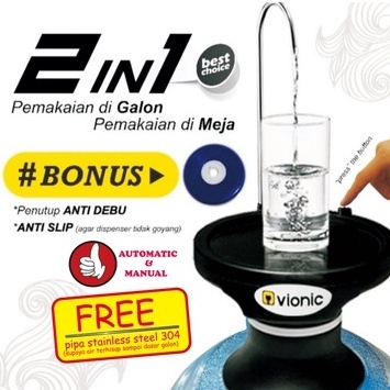 Tempat Minum Anak Special Edition TUPPERWARE ASLI ・Pompa galon air minum electrik / Dispenser air / 