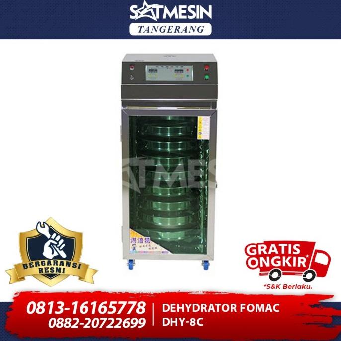 Fomac Dhy-8C Dehydrator Mesin Pembuat Kripik Pengering Bahan Makanan