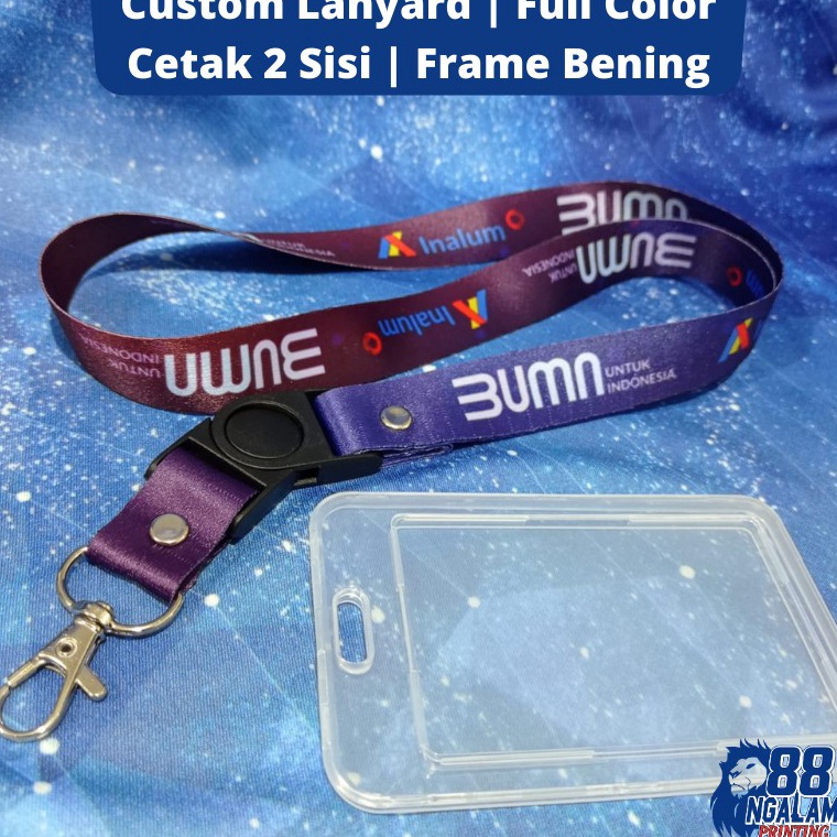 

❀Terlaku.➵ Cetak Tali ID Card Custom / Tali Lanyard ID Card 2 sisi / Custom Lanyard Tisu L59