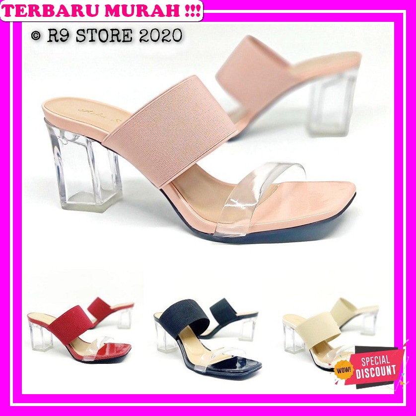 Heels Wanita Dewasa Sendal Hels Remaja Murah Lebaran Heals Sepatu Hiils Murah Ootd Cod Kekinian Abbu