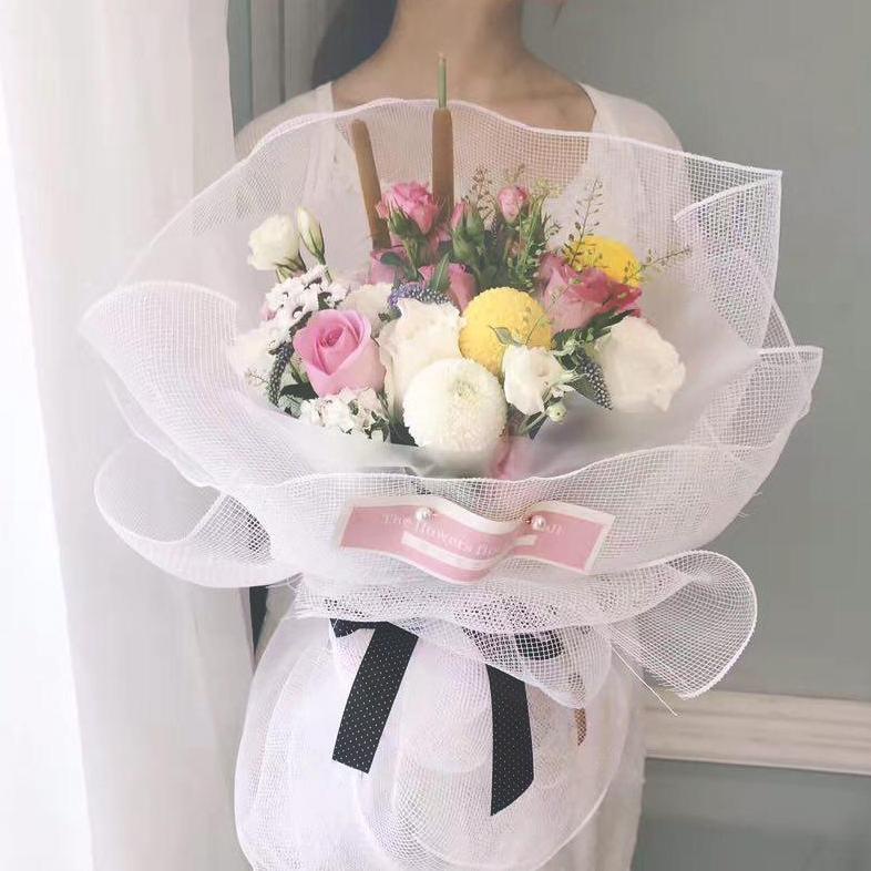 

Murah Flower Wrapping Paper Kain Polynet Roll Tile Jaring Pembungkus Buket Bunga Florist Ilt734
