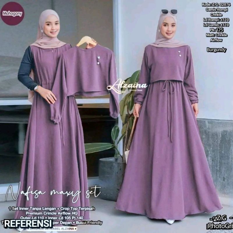 gamis set nafisa