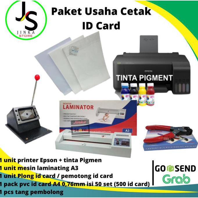 

Paket Mesin Cetak Id Card Lengkap Murah/Paket Id Card Tinta Pigment