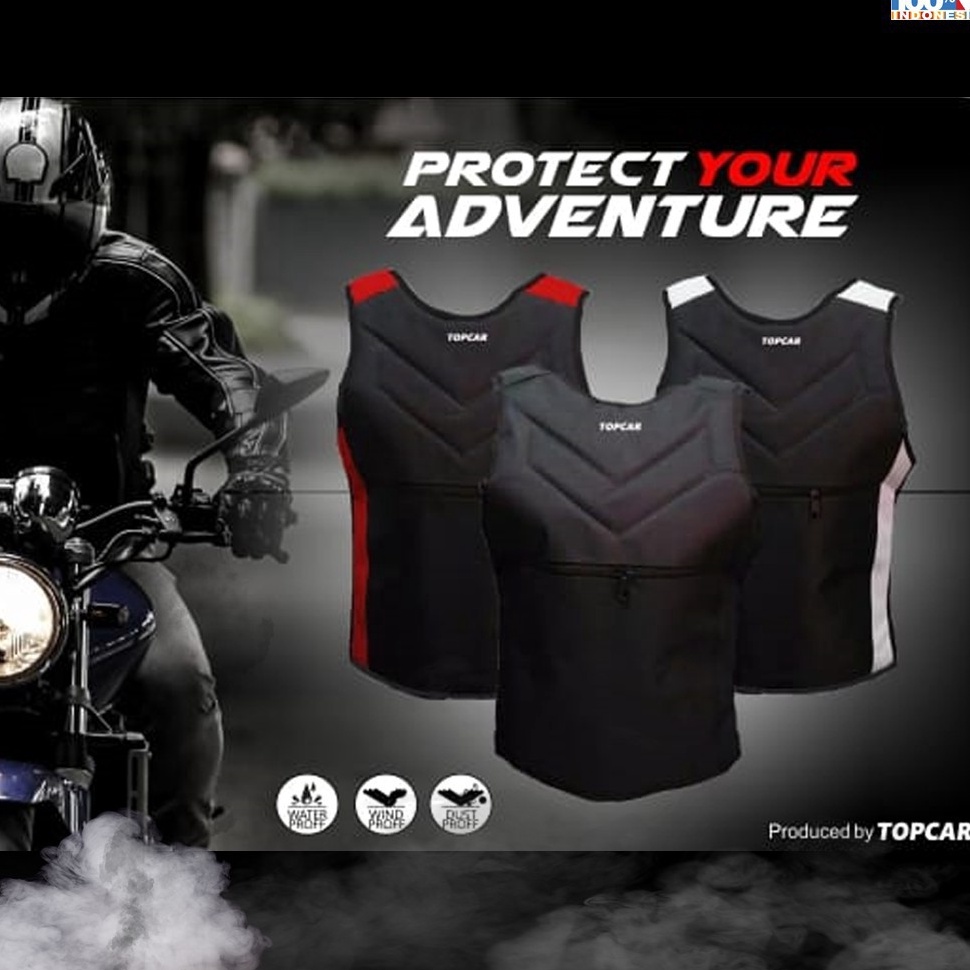 [➤/❣IDR> Rompi Pelindung Dada Depan Rompi Motor single Alas Dada Body Protector Bahan Awet dan Kuat 