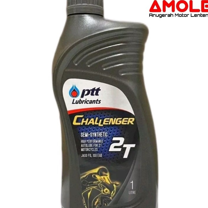 Terlaris Oli Samping PTT Challenger 2T 2tak 1L Semi Sythetic Jaso FD ISO EGD.