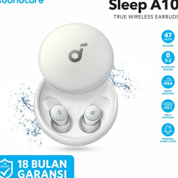 AIF101 Anker Soundcore A10 Sleep Aid Earbuds Earphone Anti NoiseTWS - A6610 &lt;&gt;