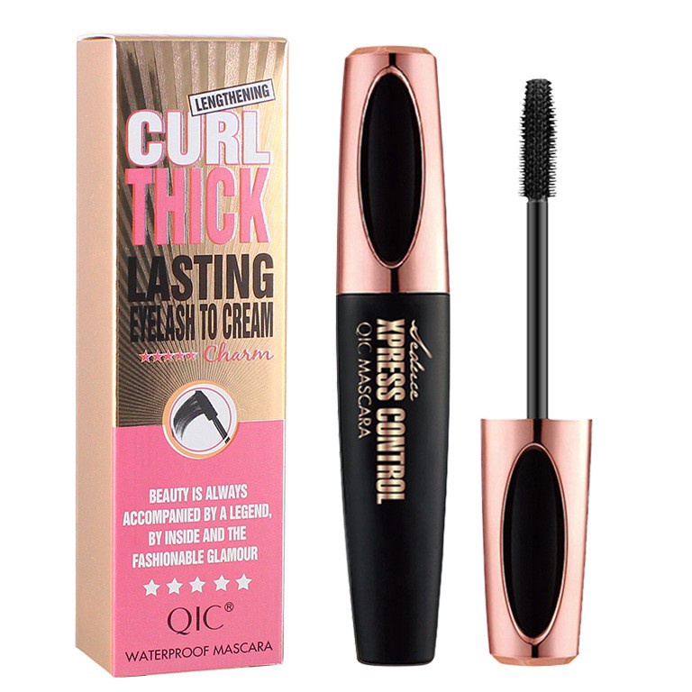 (N☑ZP/♥) QIC 4D Silk Fiber Lash Mascara / Eyelash Mascara Heavy Full Figure - berkualitas!