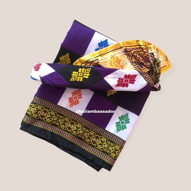 71 SETELAN UDENG SARUNG KOTAK BALI ( 1 SETEL UDENG DAN SARUNG KOTAK ) 9562