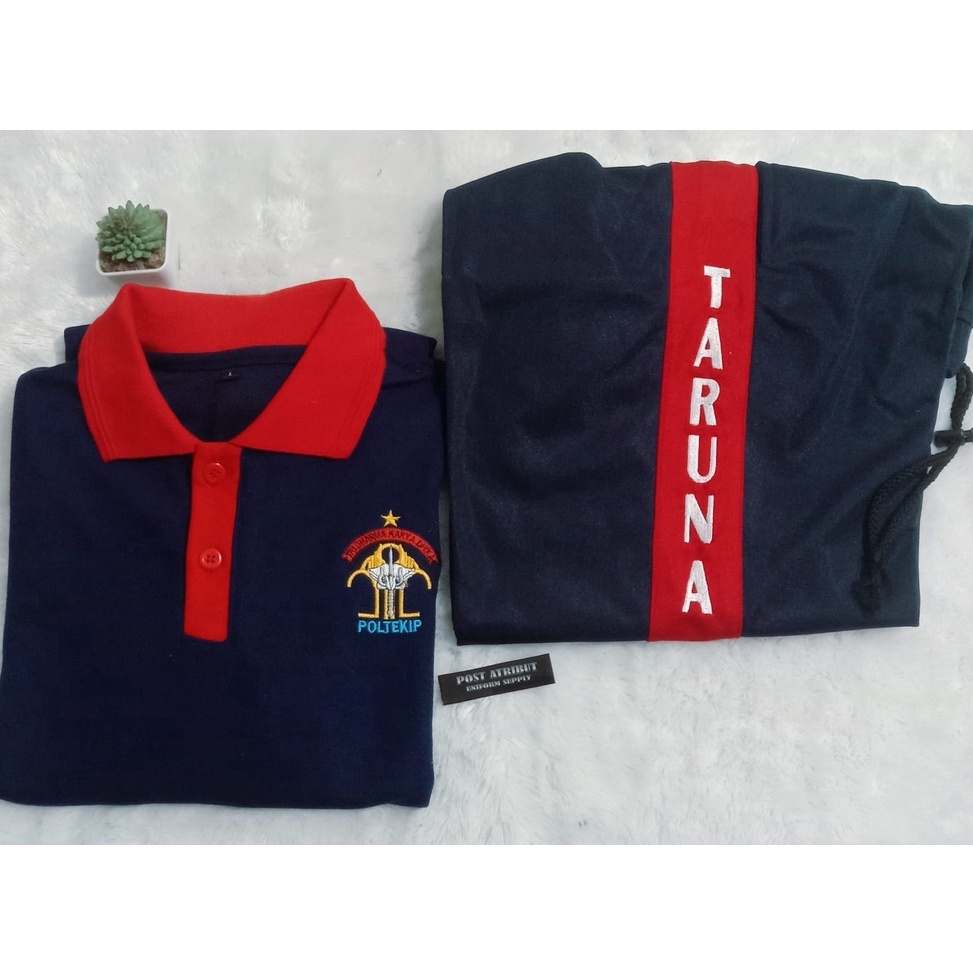 (㊛/♡R2T> Kaos PDO kerah POLTEKIP / Celana PDO poltekip / Atribut POLTEKIP / PDO POLTEKIP / Pemasyara