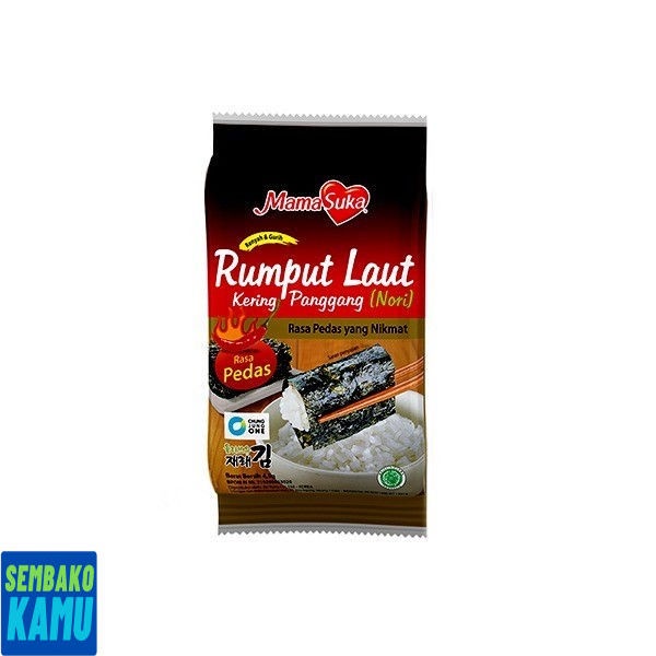 

Mamasuka Rumput Laut Pedas 4.5 gr x 2 pcs