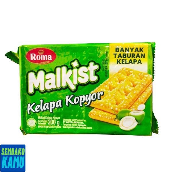 

Roma Malkist Kelapa Kopyor 252 gr - Biskuit