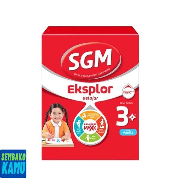 

Sgm Aktif Eksplor 3+ Vanilla 900 gr - Susu