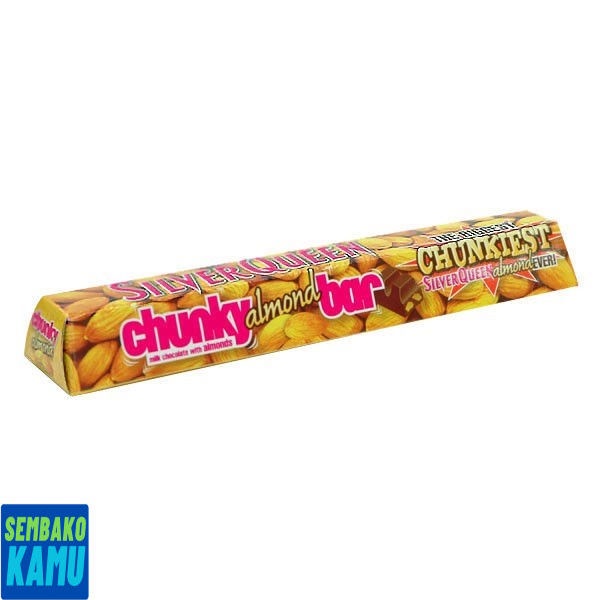 

Silver Queen Chunky Almond Bar 95 gr - Cokelat