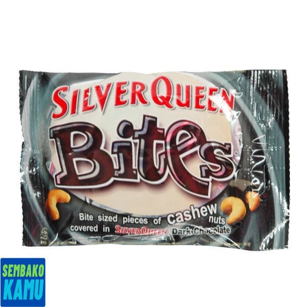 

Silver Queen Bites Cashew Dark 30 gr - Cokelat