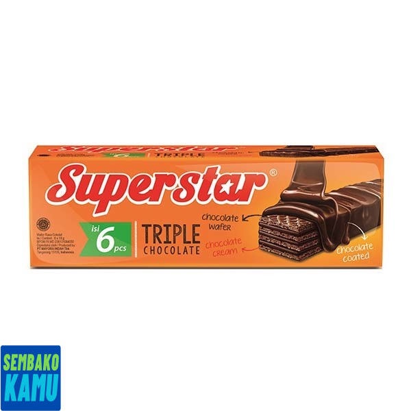 

Superstar Triple Chocolate 6 pcs - Cokelat