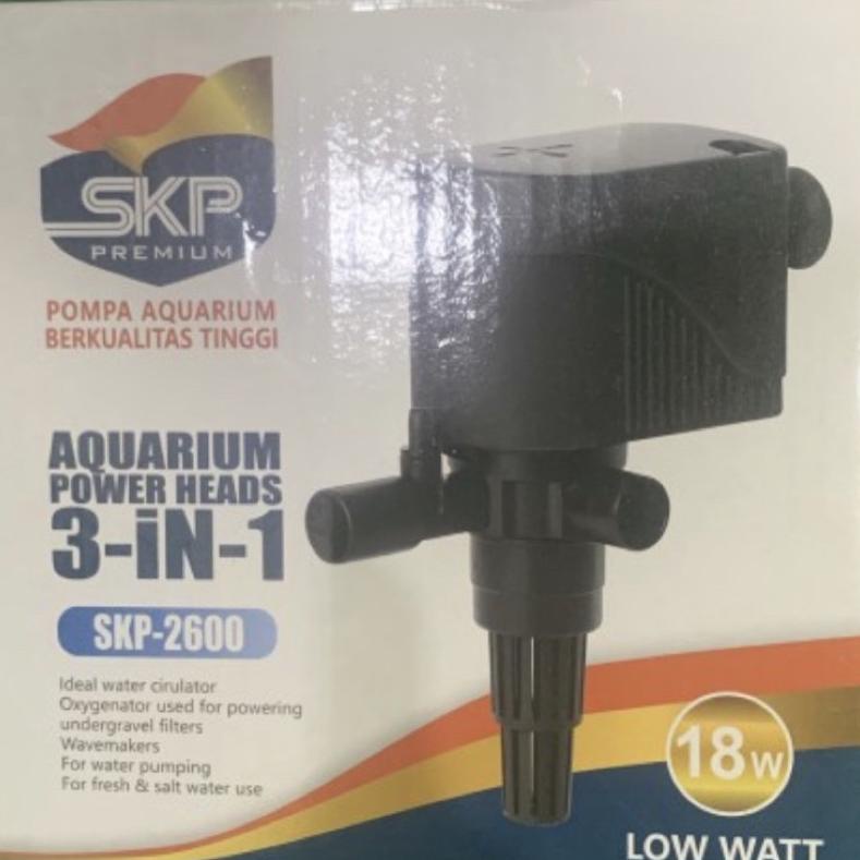Murah Pompa Celup Aquarium Power Head Skp 2600 Low Watt 3 In 1 Nyp