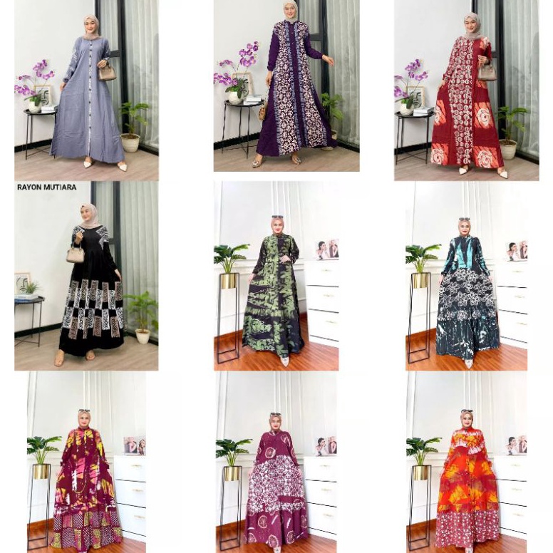 trxKk9K4 GAMIS RAYON PREMIUM| HOMEY DRESS CANDI MEKAR|GAMIS TWILL ORI|GAMIS BUSUI Twill Rayon Super/