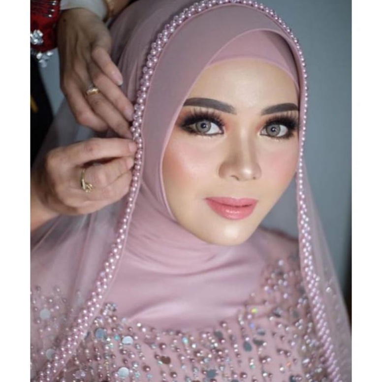 Pro Hemat0r5Qf Slayer pengantin veil payet Mutiara veil sunting pelaminan wedding aksesoris fashion 