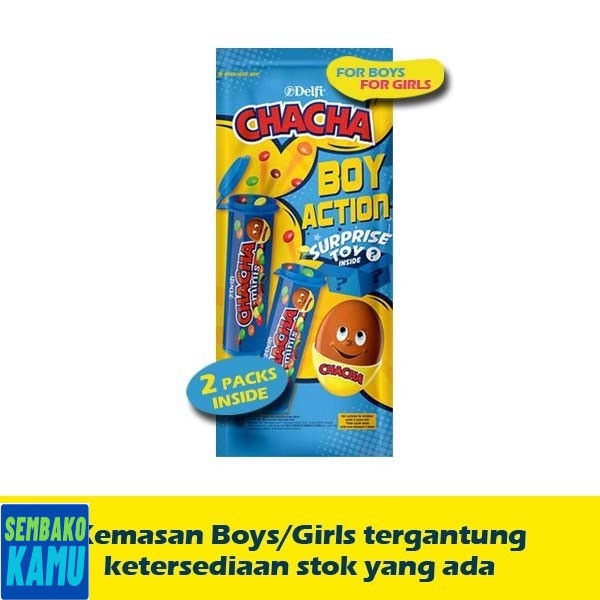 

Delfi Cha Cha Minis Surprise Boys-Girls 2 pcs x 20 gr - Coklat