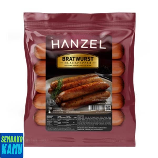 

Hanzel Bratwurst Black Papper 360 gr - Sosis