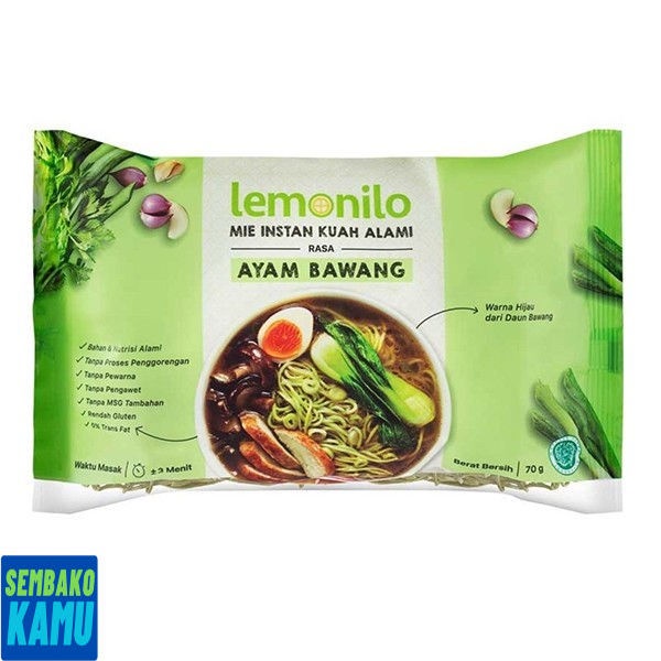 

Lemonilo Mie Kuah Instan Rasa Ayam Bawang 70 gr