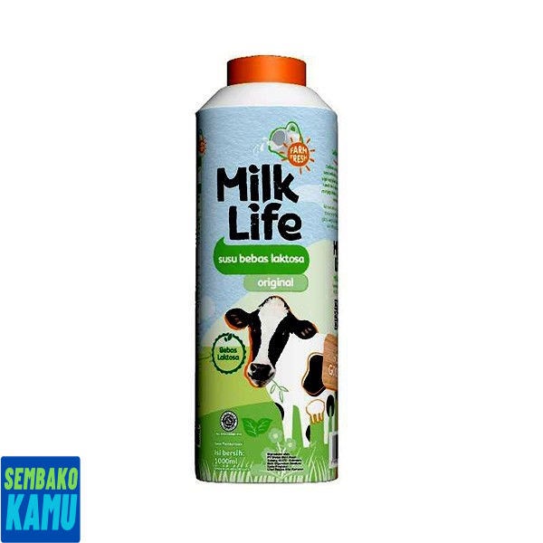 

Milklife Fresh Milk Lactose Free 1 Liter - Susu