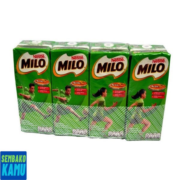 

Milo Activ-Go Susu Uht Multi Pack 4 pcs x 180 ml - Susu