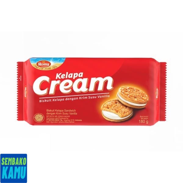 

Roma Kelapa Cream Vanilla 180 gr - Biskuit