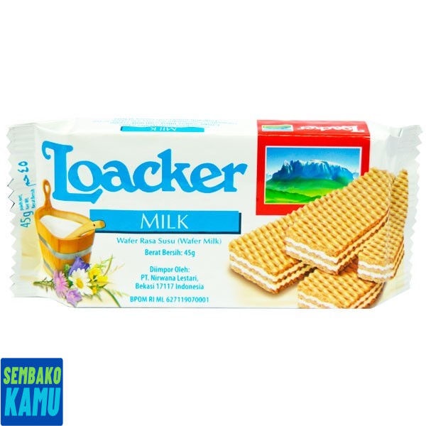 

Wafer Loaker Milk 45 gr