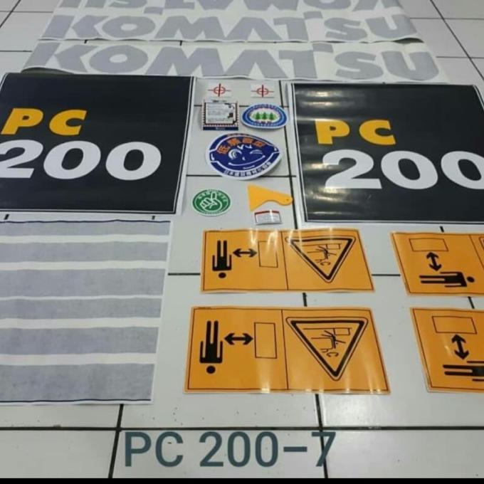 Sticker Excavator Komatsu PC 200-7 PC200-8 PC200-6