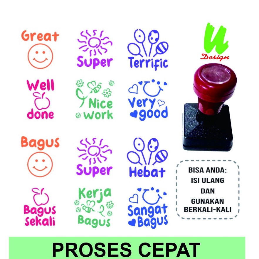 

Dijual Stempel Penilaian Reward Guru TK / Paud / Anak / SD W80 ➤