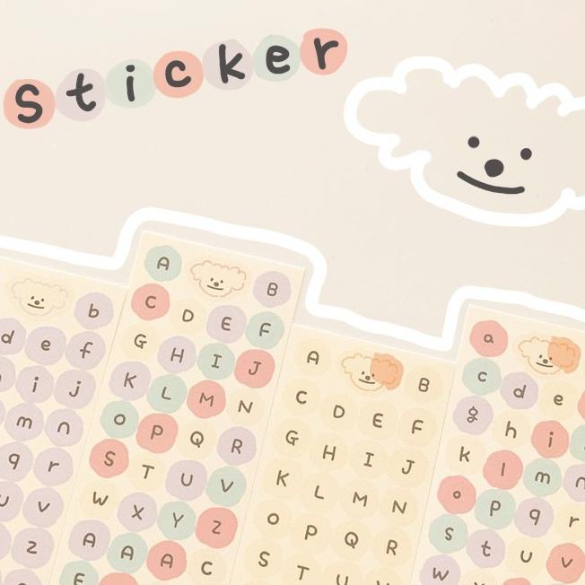 

Terbaru Bobastore R440 1Pc Cute Alphabet Sticker Deco Diy Planner Bujo Stiker Aesthetic