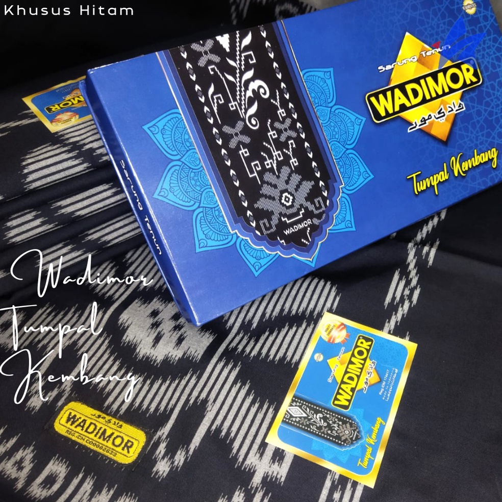 trx2i2Hw Sarung WADIMOR Tumpal Kembang l Hitam Tumpal Timbul MURAH GROSIR & ECER ֍ SSELLER ֍
