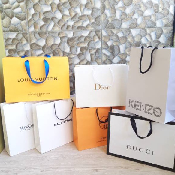 

✰Ready✢ Paperbag Branded Pembungkus Kado Shopping Bag Kelengkapan Tas Kertas Hadiah Bermerk V91 ✴