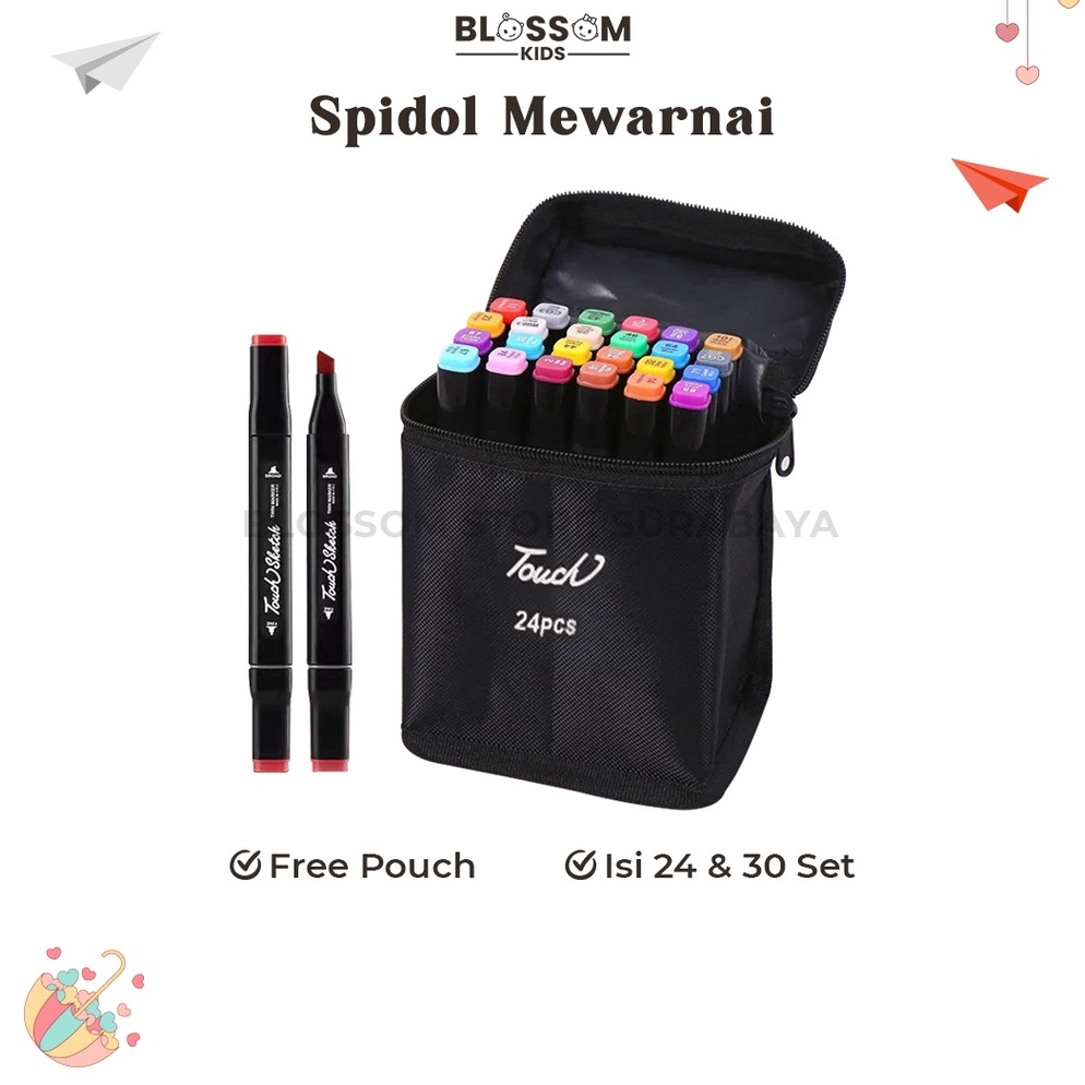 

[PROMO 8NFS] Spidol Warna Spidol 2 Sisi Sketsa Spidol Gambar 3D Pen Art Marker - Blossom Kids Grosir lagi