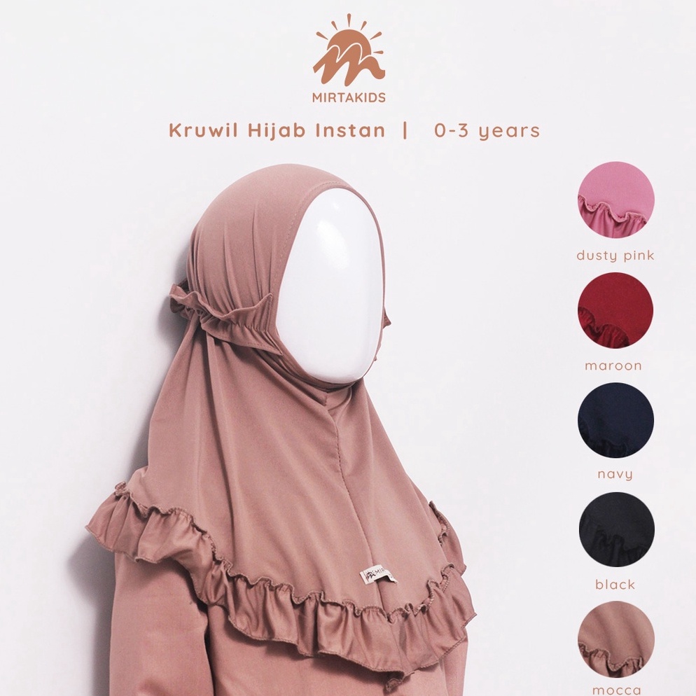 Ready Mirtakids Kruwil Hijab Instant Anak (0-6 Tahun) | Jersey Baloon l8cqg