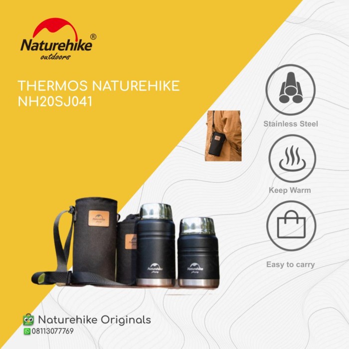 THERMOS / TUMBLER / BOTOL MINUM STAINLESS STEEL NATUREHIKE NH20SJ041