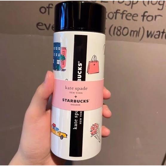 STARBUCKS KATE SPADE CITY ICON TUMBLER STAINLESS 355ml