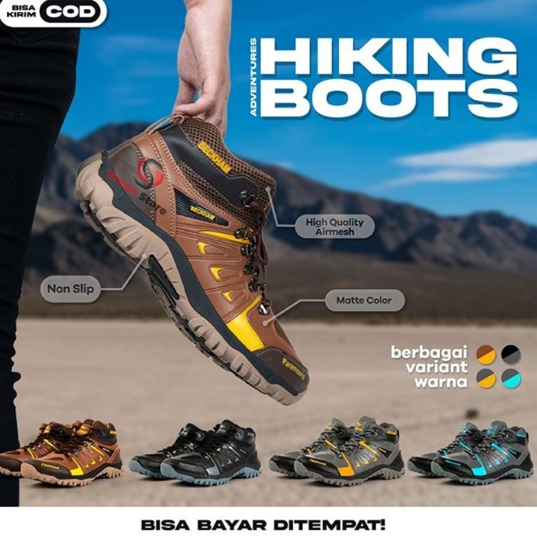 Diskon Sepatu Gunung Hiking Beckham Paramount Pria Wanita Murah & Terbaru by Pandawa 6 Shoes Elewen
